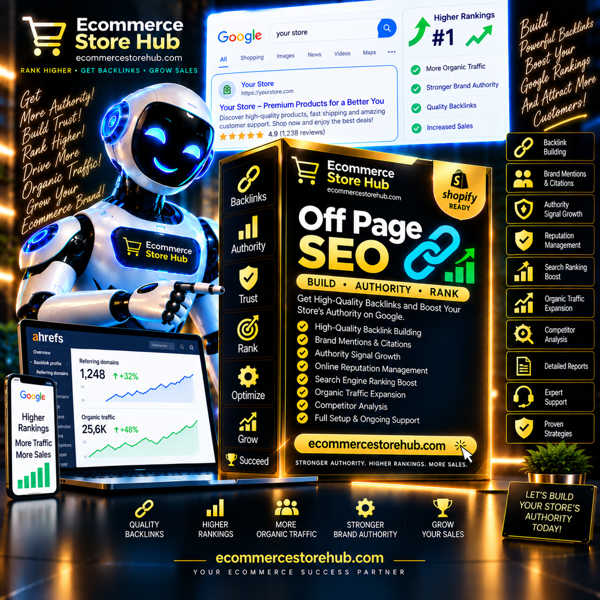 Off Page SEO – Build Authority. Rank Higher. Drive More Traffic. by Ecommerce Store Hub