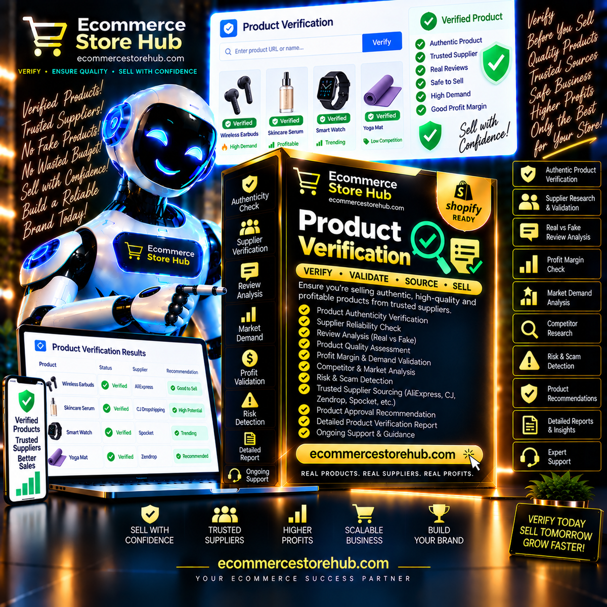 Product Verification – Verify. Validate. Source. Sell. by Ecommerce Store Hub