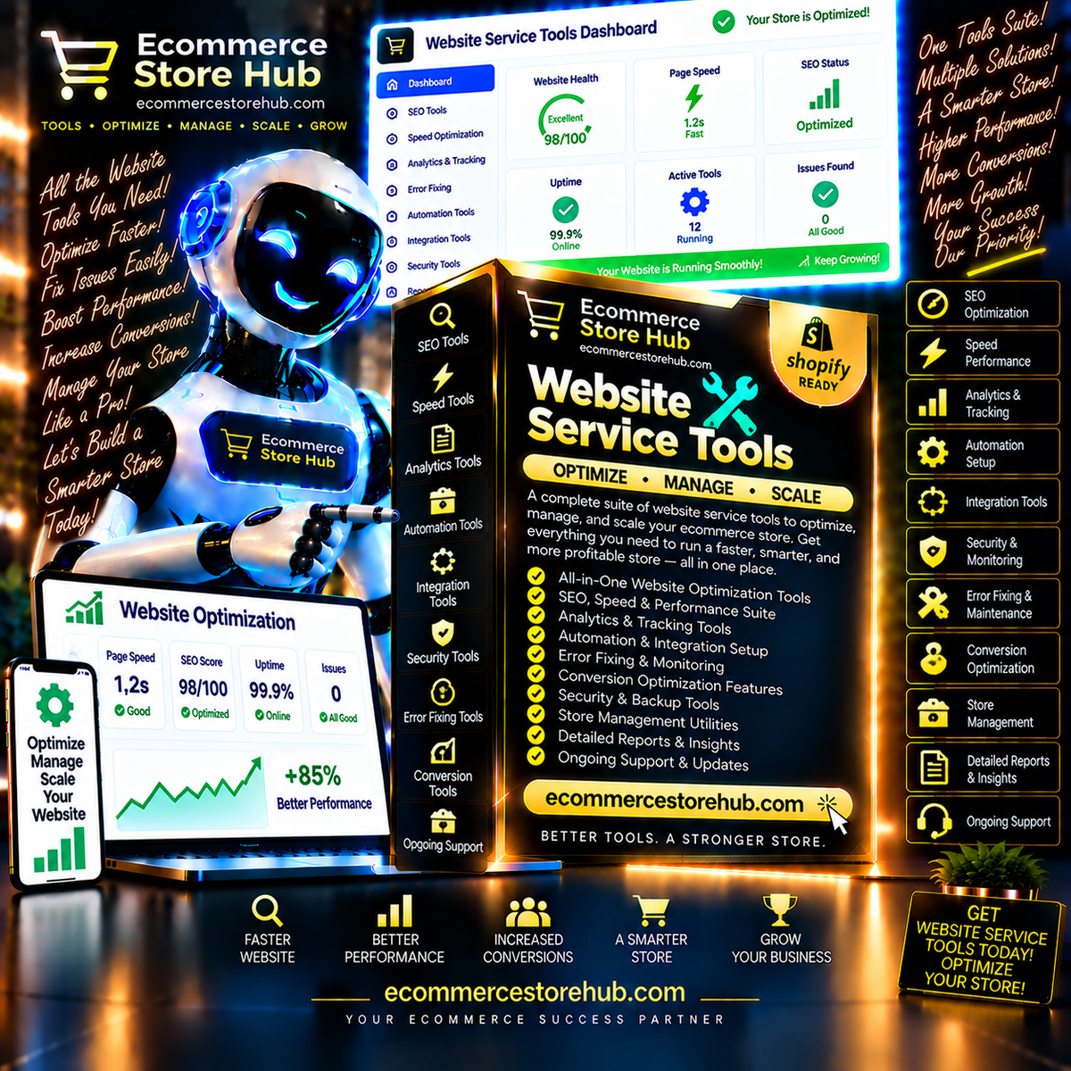 Website Maintenance – Optimize. Manage. Scale. Grow. by Ecommerce Store Hub